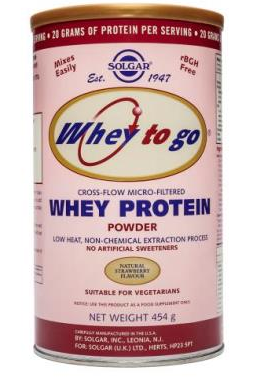 Solgar Whey Protein Powder Strawberry Flavor